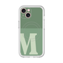 スリムプロテクションプレミアムケース with MagSafe［ オリジナル - initial two tone - M green ］