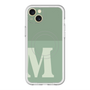 スリムプロテクションプレミアムケース with MagSafe［ オリジナル - initial two tone - M green ］