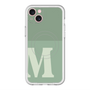 スリムプロテクションプレミアムケース with MagSafe［ オリジナル - initial two tone - M green ］