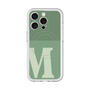 スリムプロテクションプレミアムケース with MagSafe［ オリジナル - initial two tone - M green ］