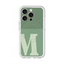 スリムプロテクションプレミアムケース with MagSafe［ オリジナル - initial two tone - M green ］