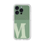 スリムプロテクションプレミアムケース with MagSafe［ オリジナル - initial two tone - M green ］