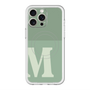 スリムプロテクションプレミアムケース with MagSafe［ オリジナル - initial two tone - M green ］