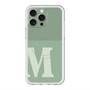 スリムプロテクションプレミアムケース with MagSafe［ オリジナル - initial two tone - M green ］