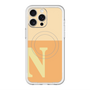 スリムプロテクションプレミアムケース with MagSafe［ オリジナル - initial two tone - N orange ］
