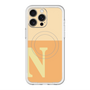 スリムプロテクションプレミアムケース with MagSafe［ オリジナル - initial two tone - N orange ］