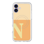 スリムプロテクションプレミアムケース with MagSafe［ オリジナル - initial two tone - N orange ］