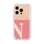 スリムプロテクションプレミアムケース with MagSafe［ オリジナル - initial two tone - N pink ］