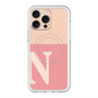 スリムプロテクションプレミアムケース with MagSafe［ オリジナル - initial two tone - N pink ］
