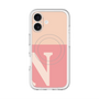 スリムプロテクションプレミアムケース with MagSafe［ オリジナル - initial two tone - N pink ］