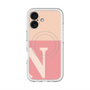 スリムプロテクションプレミアムケース with MagSafe［ オリジナル - initial two tone - N pink ］