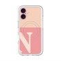 スリムプロテクションプレミアムケース with MagSafe［ オリジナル - initial two tone - N pink ］