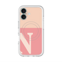 スリムプロテクションプレミアムケース with MagSafe［ オリジナル - initial two tone - N pink ］