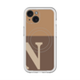 スリムプロテクションプレミアムケース with MagSafe［ オリジナル - initial two tone - N brown ］