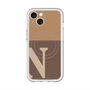 スリムプロテクションプレミアムケース with MagSafe［ オリジナル - initial two tone - N brown ］