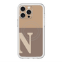 スリムプロテクションプレミアムケース with MagSafe［ オリジナル - initial two tone - N brown ］