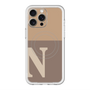 スリムプロテクションプレミアムケース with MagSafe［ オリジナル - initial two tone - N brown ］