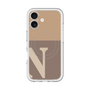 スリムプロテクションプレミアムケース with MagSafe［ オリジナル - initial two tone - N brown ］