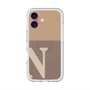 スリムプロテクションプレミアムケース with MagSafe［ オリジナル - initial two tone - N brown ］