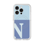 スリムプロテクションプレミアムケース with MagSafe［ オリジナル - initial two tone - N blue ］