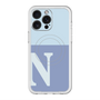 スリムプロテクションプレミアムケース with MagSafe［ オリジナル - initial two tone - N blue ］