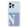 スリムプロテクションプレミアムケース with MagSafe［ オリジナル - initial two tone - N blue ］