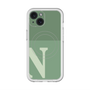 スリムプロテクションプレミアムケース with MagSafe［ オリジナル - initial two tone - N green ］