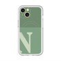 スリムプロテクションプレミアムケース with MagSafe［ オリジナル - initial two tone - N green ］