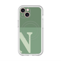 スリムプロテクションプレミアムケース with MagSafe［ オリジナル - initial two tone - N green ］