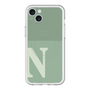 スリムプロテクションプレミアムケース with MagSafe［ オリジナル - initial two tone - N green ］
