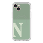 スリムプロテクションプレミアムケース with MagSafe［ オリジナル - initial two tone - N green ］