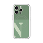 スリムプロテクションプレミアムケース with MagSafe［ オリジナル - initial two tone - N green ］