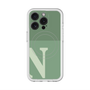 スリムプロテクションプレミアムケース with MagSafe［ オリジナル - initial two tone - N green ］