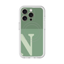 スリムプロテクションプレミアムケース with MagSafe［ オリジナル - initial two tone - N green ］