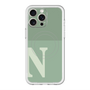 スリムプロテクションプレミアムケース with MagSafe［ オリジナル - initial two tone - N green ］