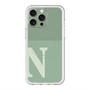 スリムプロテクションプレミアムケース with MagSafe［ オリジナル - initial two tone - N green ］