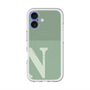 スリムプロテクションプレミアムケース with MagSafe［ オリジナル - initial two tone - N green ］