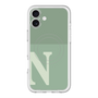 スリムプロテクションプレミアムケース with MagSafe［ オリジナル - initial two tone - N green ］