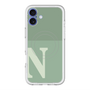 スリムプロテクションプレミアムケース with MagSafe［ オリジナル - initial two tone - N green ］