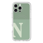 スリムプロテクションプレミアムケース with MagSafe［ オリジナル - initial two tone - N green ］