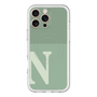 スリムプロテクションプレミアムケース with MagSafe［ オリジナル - initial two tone - N green ］