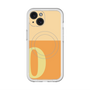 スリムプロテクションプレミアムケース with MagSafe［ オリジナル - initial two tone - O orange ］