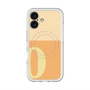 スリムプロテクションプレミアムケース with MagSafe［ オリジナル - initial two tone - O orange ］