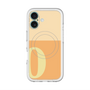 スリムプロテクションプレミアムケース with MagSafe［ オリジナル - initial two tone - O orange ］