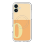 スリムプロテクションプレミアムケース with MagSafe［ オリジナル - initial two tone - O orange ］