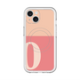 スリムプロテクションプレミアムケース with MagSafe［ オリジナル - initial two tone - O pink ］