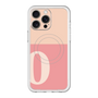 スリムプロテクションプレミアムケース with MagSafe［ オリジナル - initial two tone - O pink ］