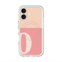 スリムプロテクションプレミアムケース with MagSafe［ オリジナル - initial two tone - O pink ］