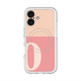 スリムプロテクションプレミアムケース with MagSafe［ オリジナル - initial two tone - O pink ］