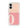 スリムプロテクションプレミアムケース with MagSafe［ オリジナル - initial two tone - O pink ］